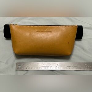 Portland Leather Goods Sunflower yellow Utility pouch